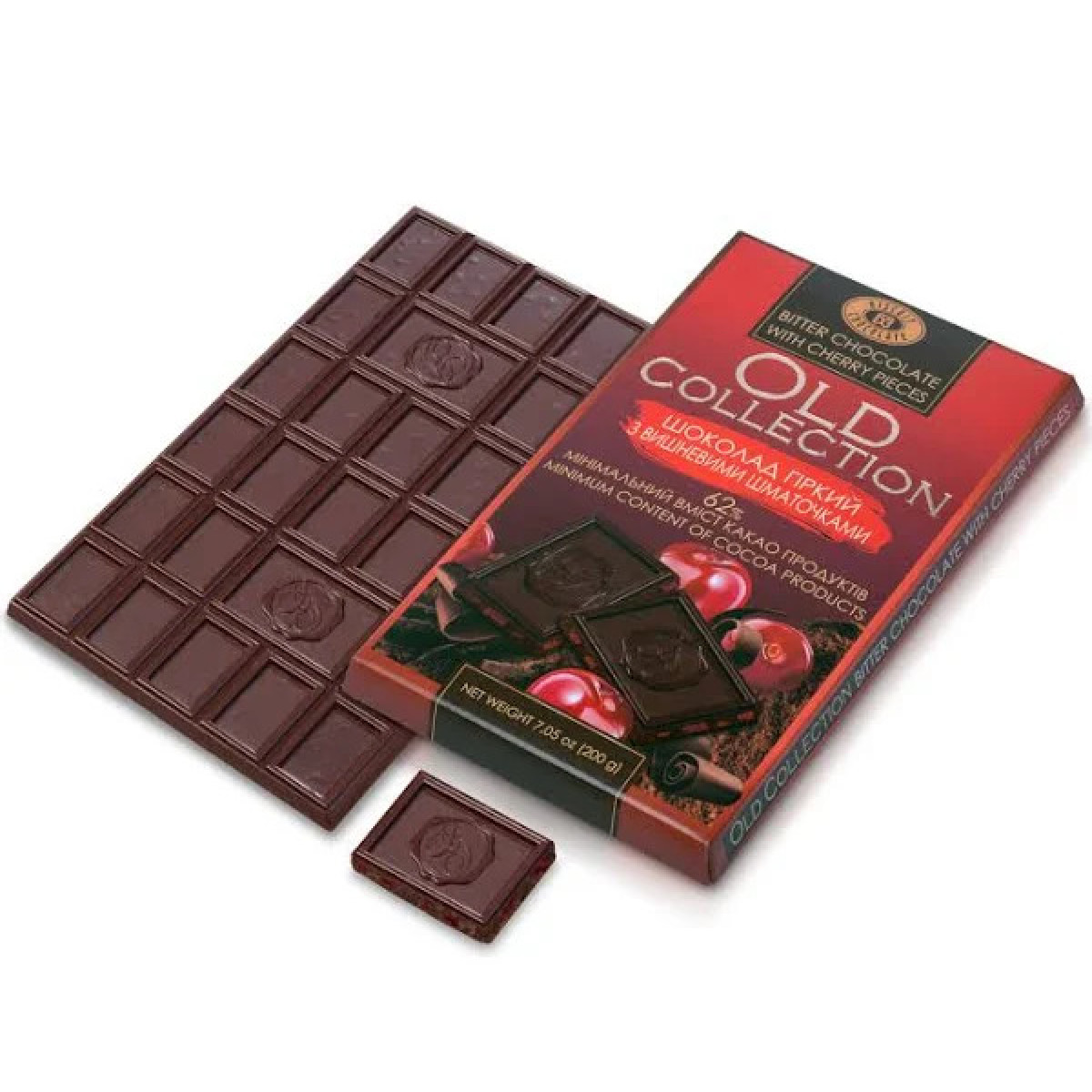 Шоколад "Biscuit Chocolate" "Old Collection" гіркий з журавлиною, 200г, Україна
