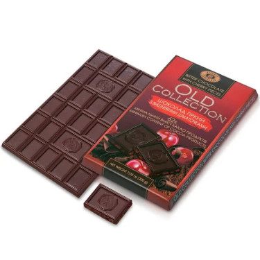 Шоколад "Biscuit Chocolate" "Old Collection" гіркий з журавлиною, 200г, Україна