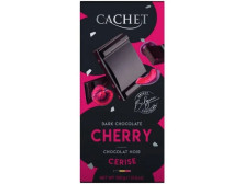 Шоколад "Cachet" чорний з вишнею, 100 г