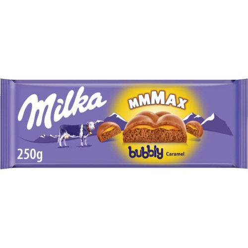 Шоколад "Milka" bubbly caramel, 250g