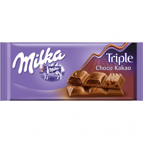 Шоколад "Milka" Triple Chocolate, 90г