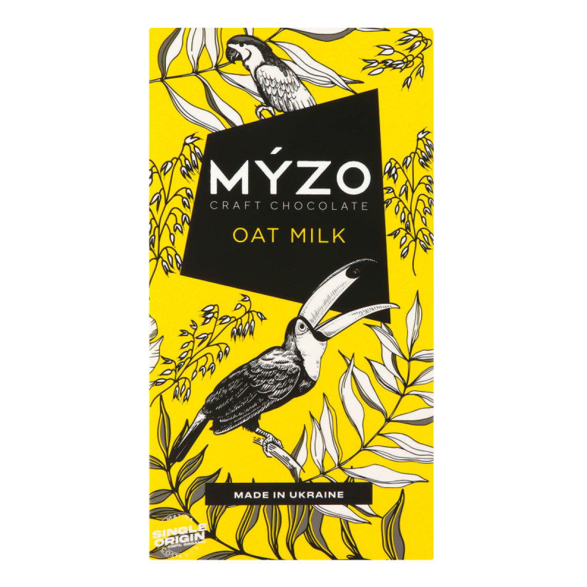 Шоколад "MYZO" на вівсяному молоці, 80г, Україна