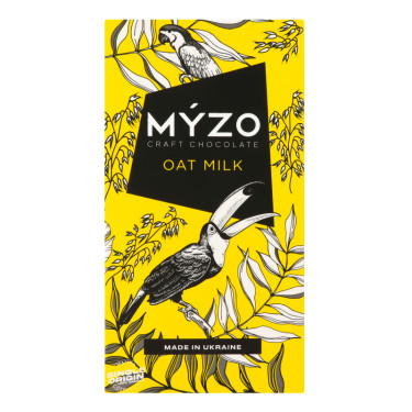 Шоколад "MYZO" на вівсяному молоці, 80г, Україна