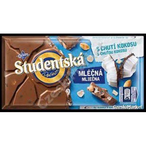 Шоколад "Studentska" кокос, 170g