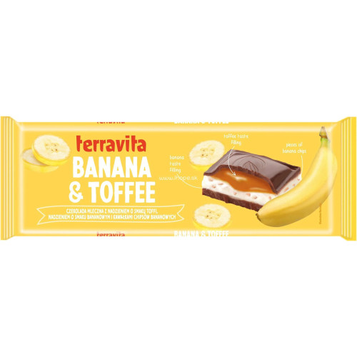 Шоколад "Terravita" банан та тоффі, 235г