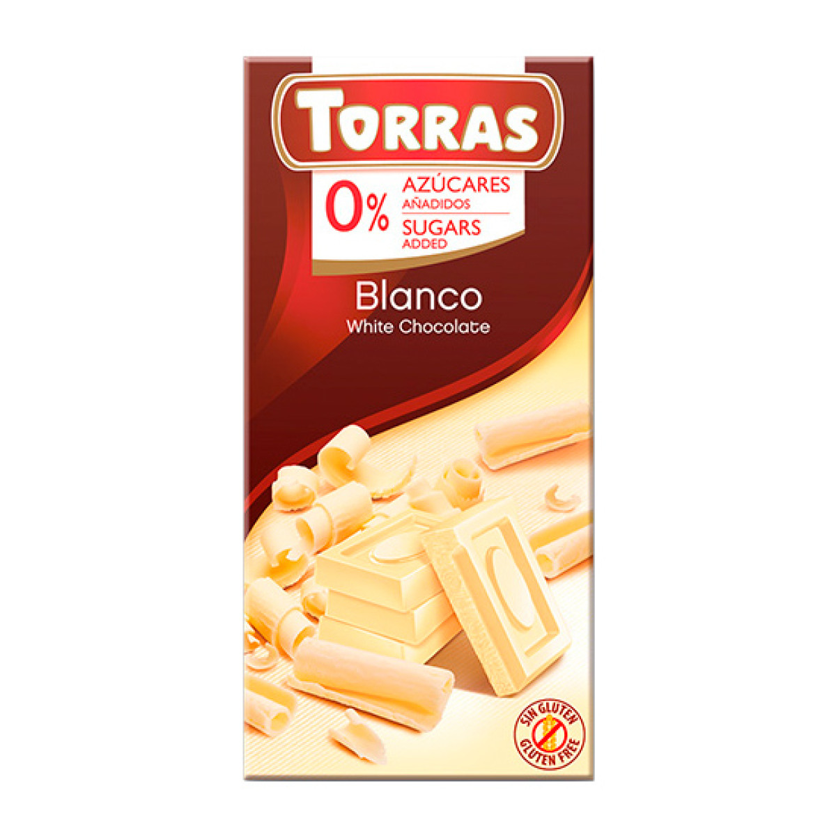 Шоколад "Torras" білий(без цукру), 75г, Іспанія