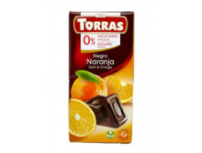 Шоколад "Torras" з апельсином (без цукру), 125г