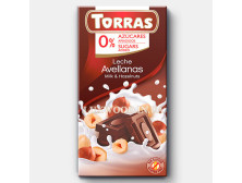 Шоколад "Torras" молочний з фундуком, 75г, Іспанія