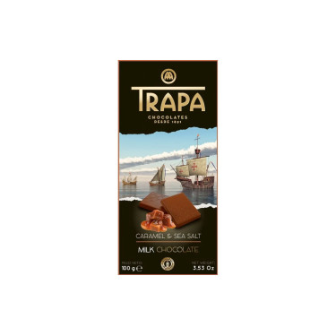 Шоколад "TRAPA" Карамель та сіль, 100г, Іспанія