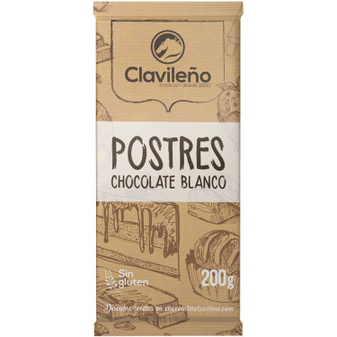 Шоколад "Clavileno" Postres білий ,200г, Іспанія