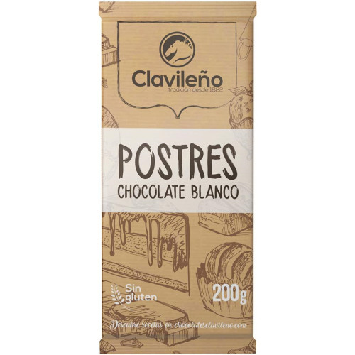 Шоколад "Clavileno" Postres білий ,200г