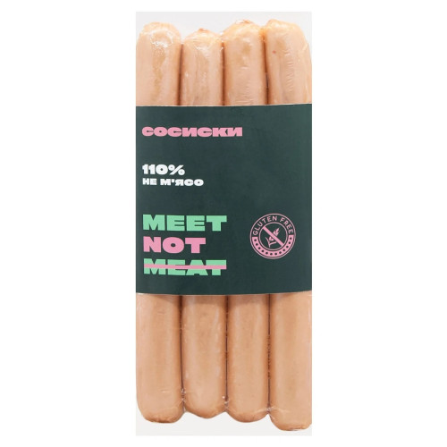 Сосиски "Meet Not Meat" на рослинній основі, 320г