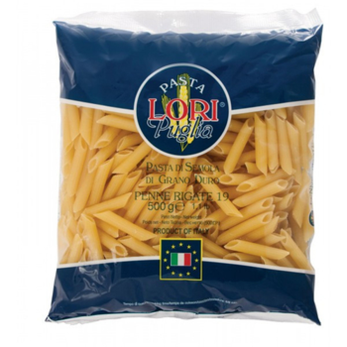 Макарони "Pasta Lori" 19 Penne ziti rigati , 500г, Італія