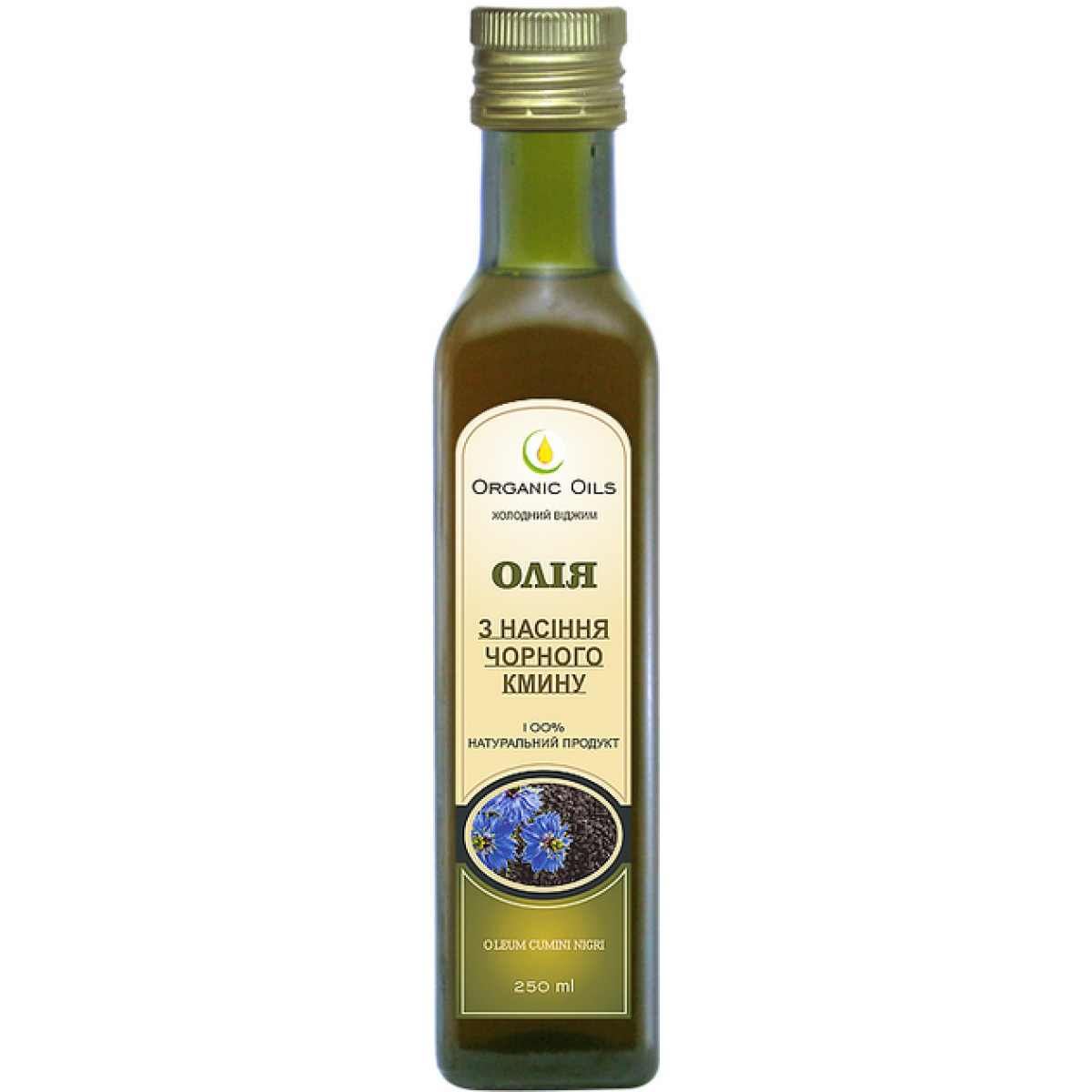 Олія "Organic Oils" з насіння Чорного Кмину, 100мл, Україна