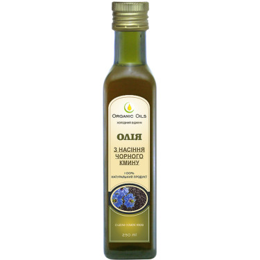 Олія "Organic Oils" з насіння Чорного Кмину, 100мл, Україна