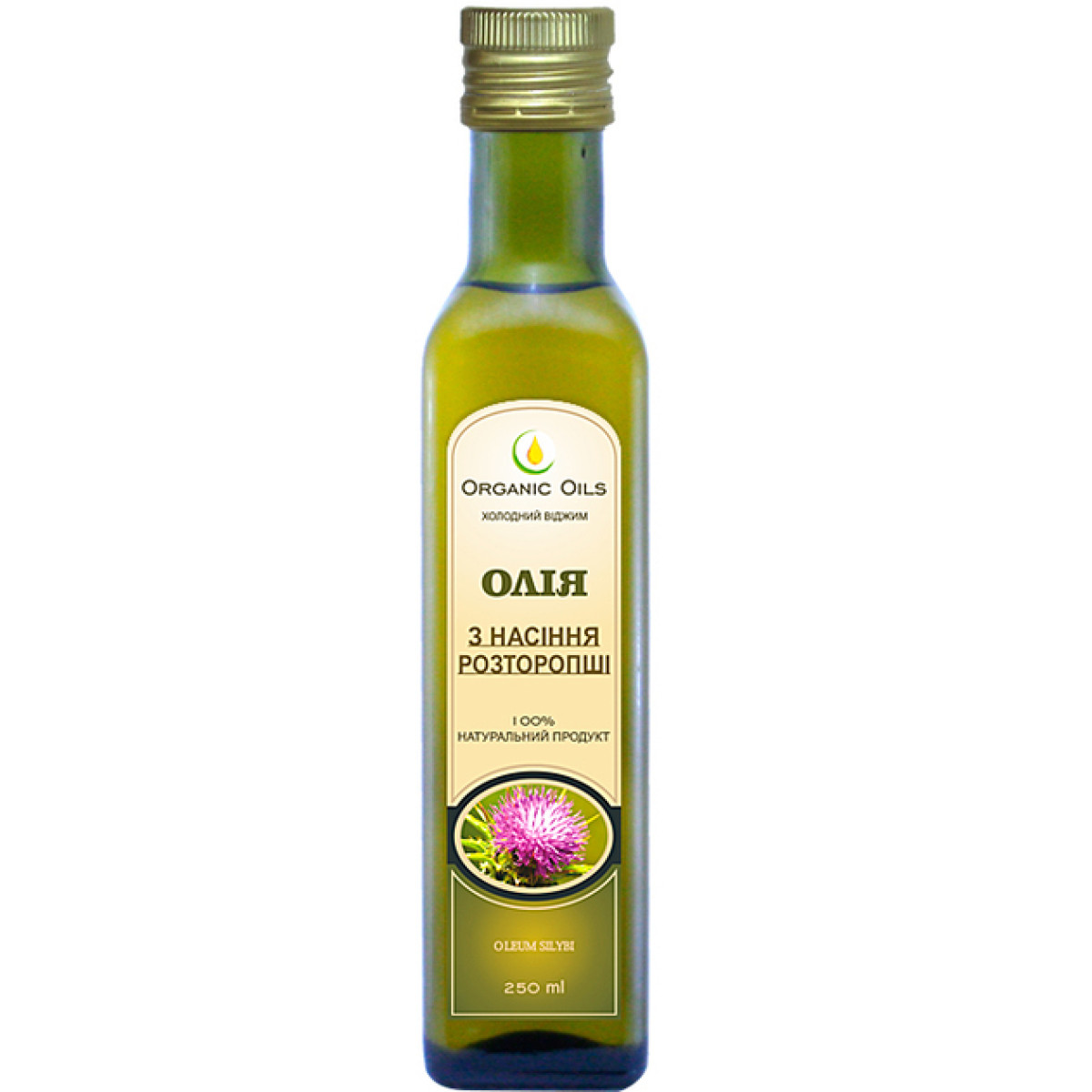 Олія "Organic Oils" з Розторопші, 250мл, Україна
