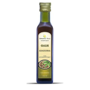Олія "Organic Oils" Конопляна, 250мл, Україна