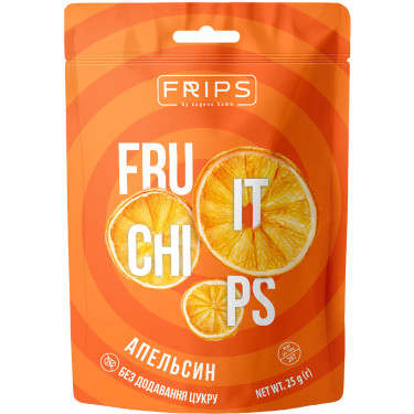 Чіпси "Frips" з апельсином, 25г, Україна