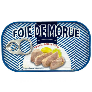 Печінь тріски "Foіe de Morue" у власному соці, 121г, Франція