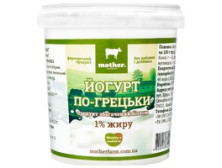 Йогурт "Mother" по-грецькі 1% жиру, 500г
