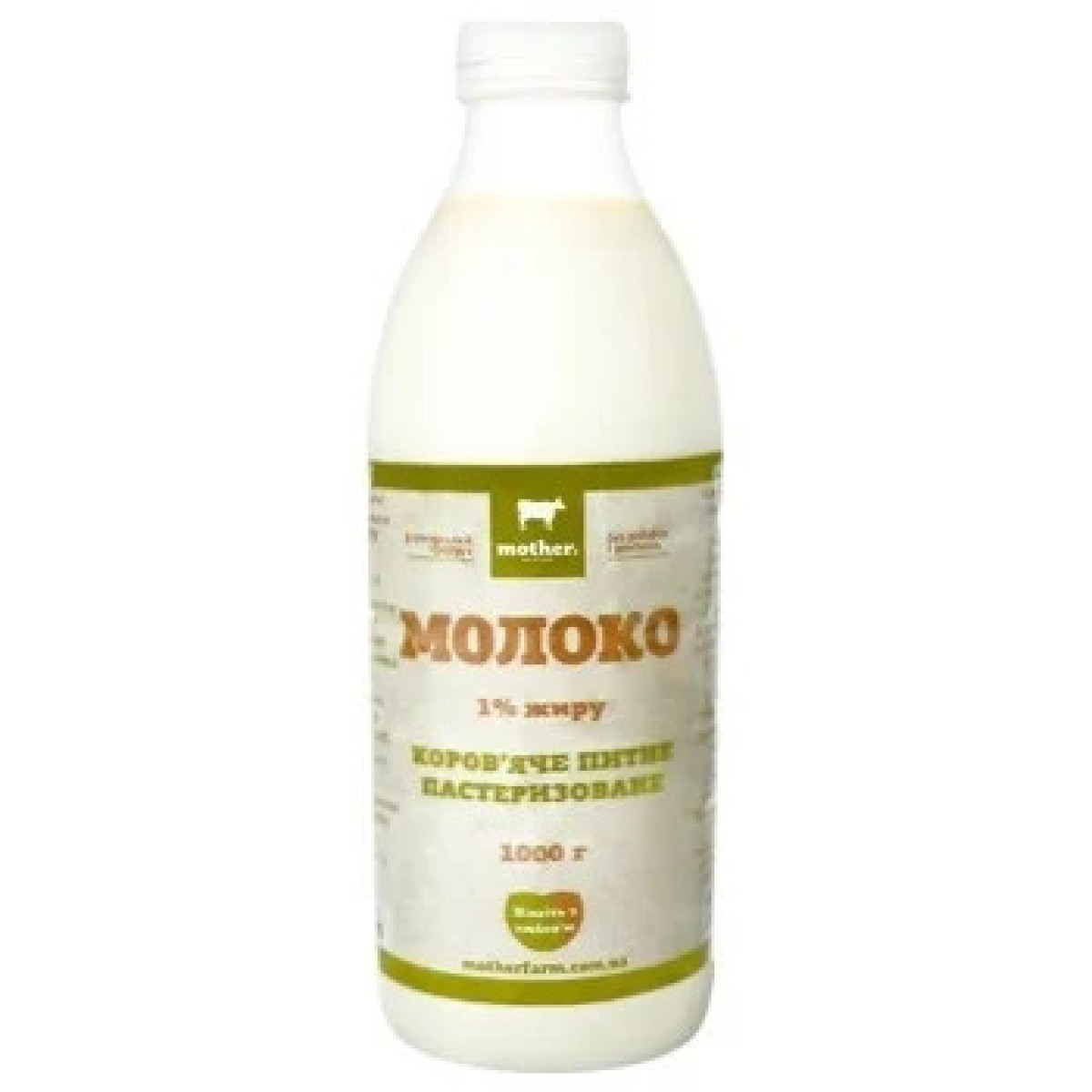 Молоко"Mother" коров'яче пастеризоване 1%, 1л, Україна