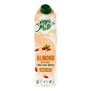 Молоко "Vega Milk" мигдальне з рисом, 0.95л, Україна