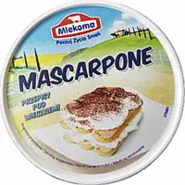 Крем-сир "Mlekoma" Маскарпоне, 250г, Польща