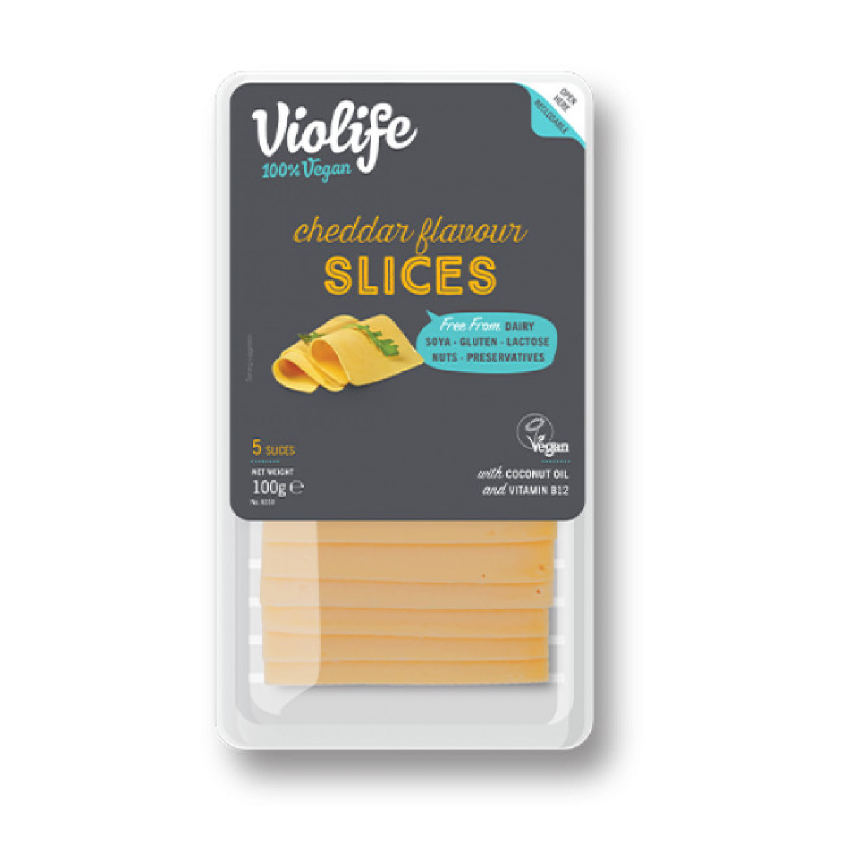 Сир-слайс "Violiife" Чеддер, 100г, Україна