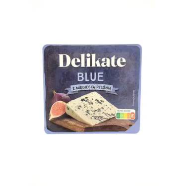 Сир "Delikate" Blue з синьою пліснявою, 100 г, Польща