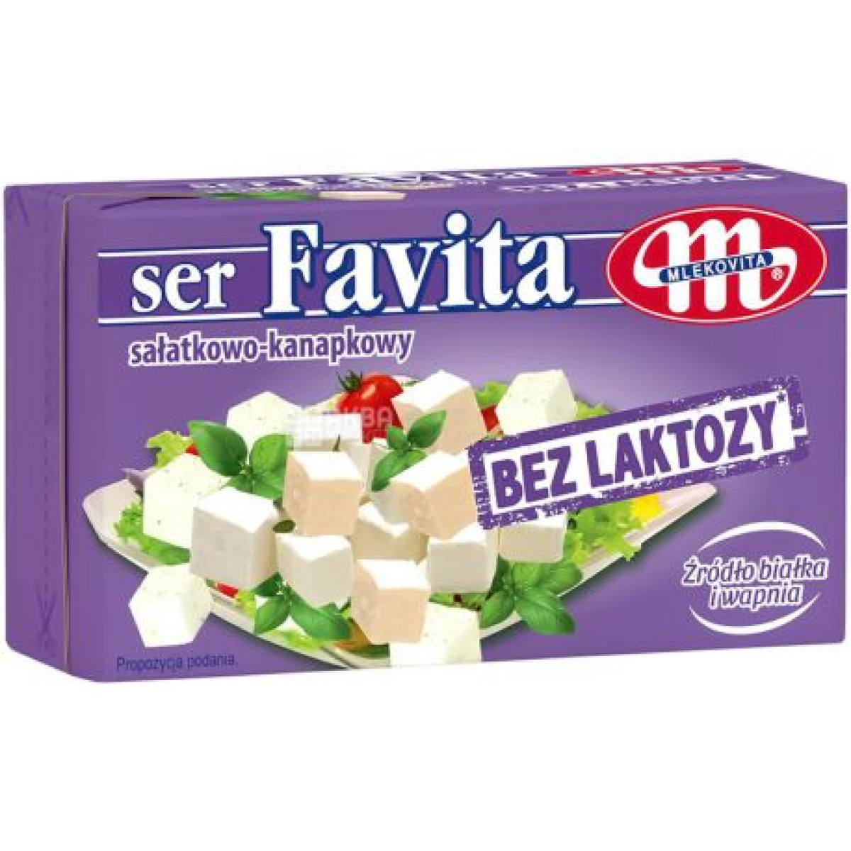 Сир фета "Mlekovita" БЕЗ Лактози "Favita" 45%, 270г, Польща