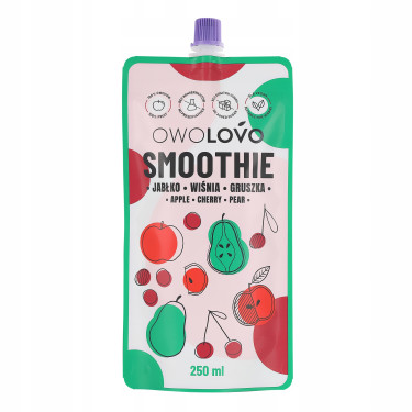Смузі "Owolovo" Вишня-Груша, 250мл, Польша