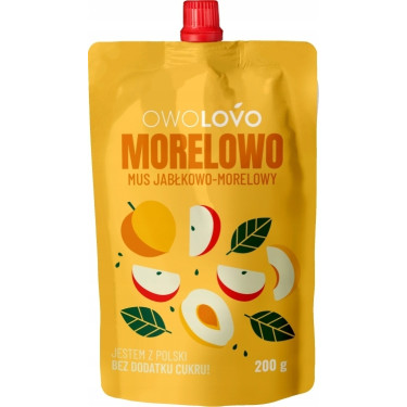 Мус "Owolovo" яблучно-абрикосовий, 200г, Польща