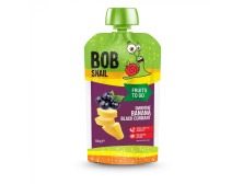 Пюре фруктове "Bob Snail" Банан-Чорна смородина, 120г, Україна