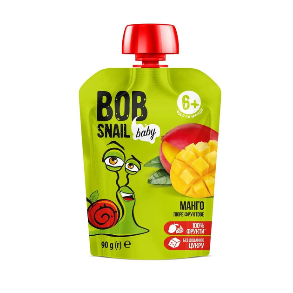 Пюре фруктове "Bob Snail" Манго , 90г, Україна