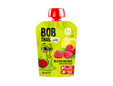 Пюре фруктове "Bob Snail" Яблуко-Малина, 90г, Україна