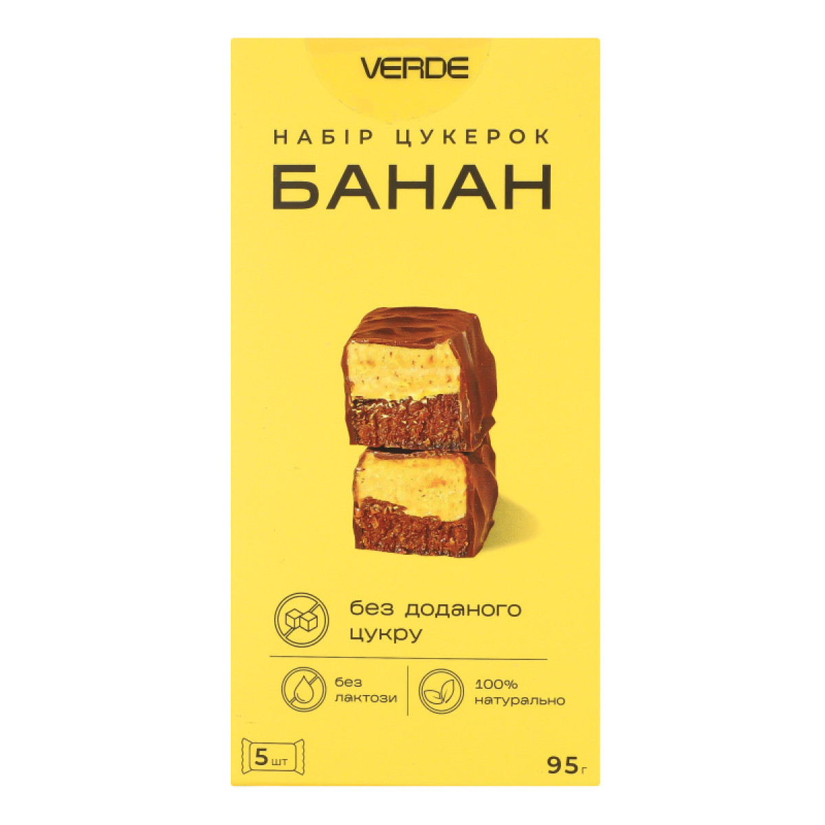 Цукерки "Verde" Банан, 95г, Україна