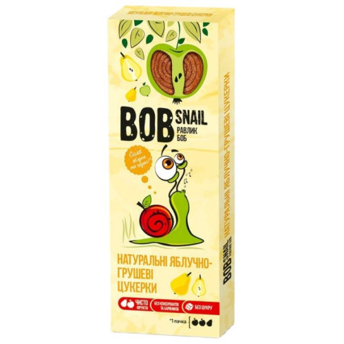 Цукерки "Bob Snail" з яблуком, 30г