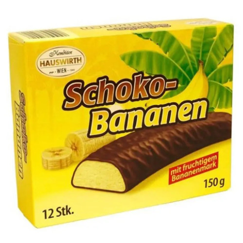Цукерки "Hauswirth" Schokobananen, 150г