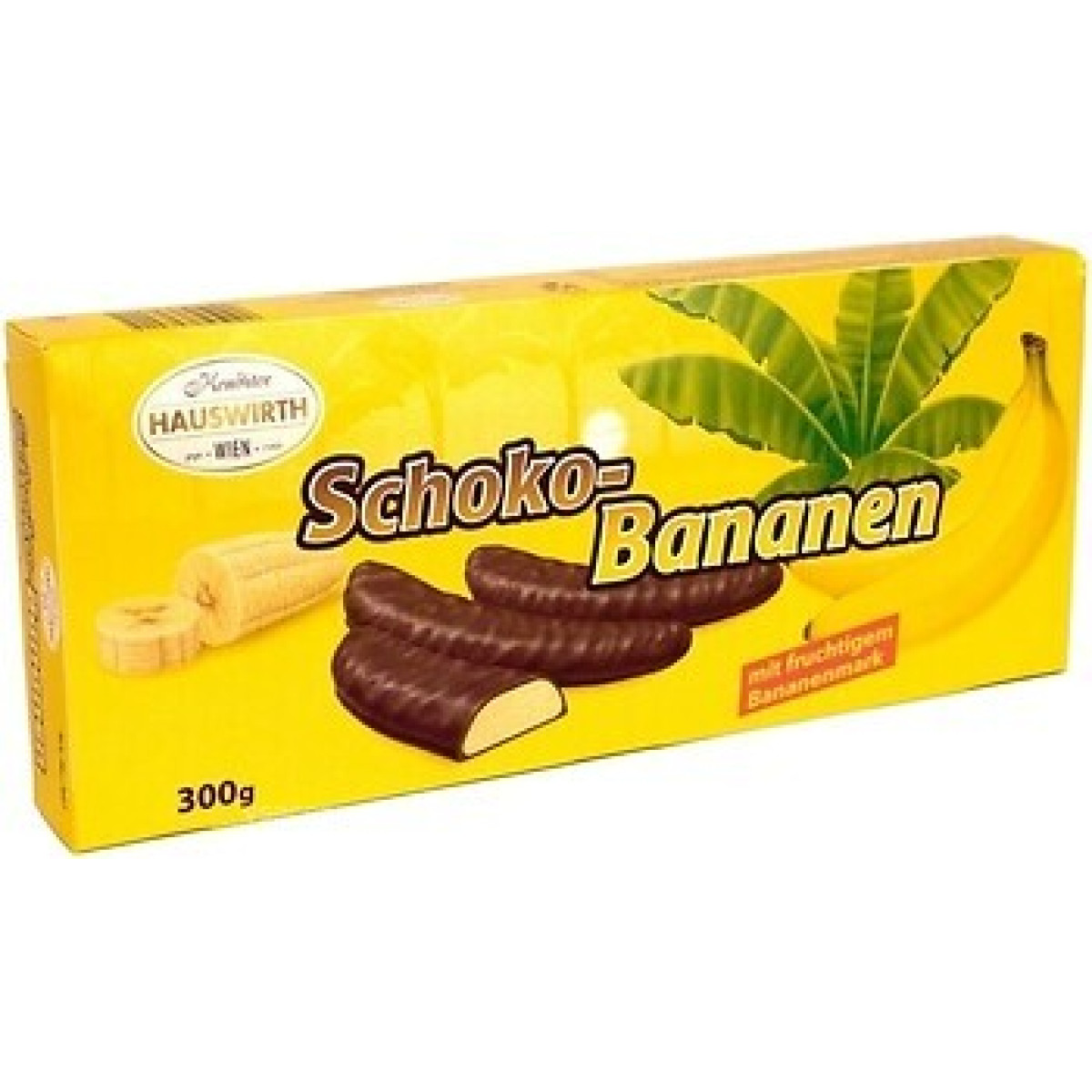 Цукерки "Hauswirth" Schokobananen, 300г, Австрія