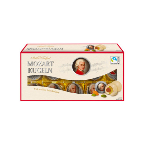 Цукерки "Maitre Truffout" Mozart Kugeln з білого шоколада, 200г