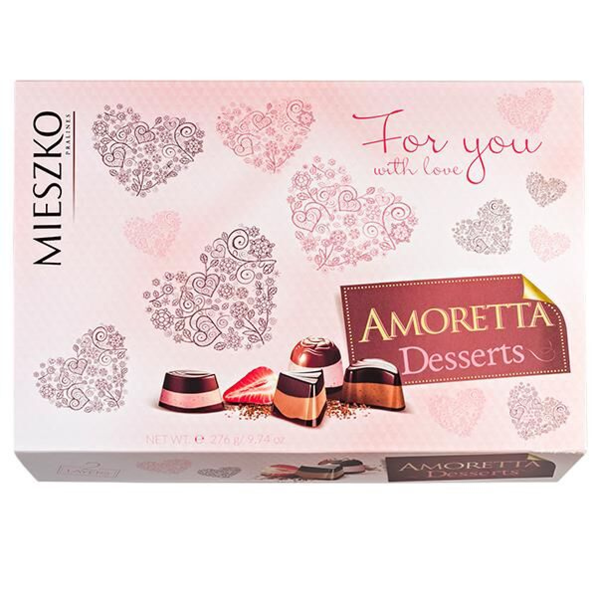 Цукерки "Mieszko" AMORETTA, 276г, Польща