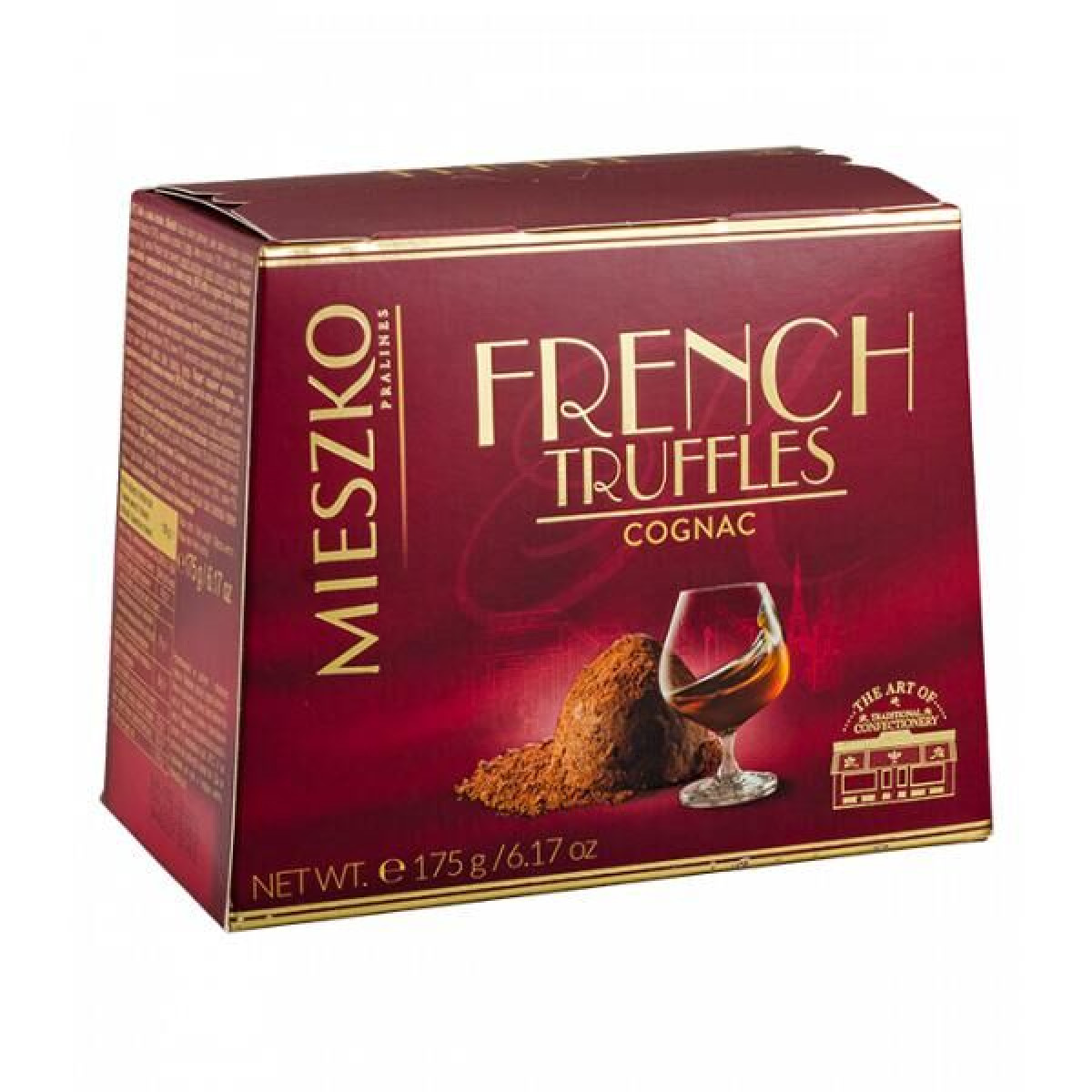 Цукерки "Mieszko" French truffles з коньяком, 175г, Польща