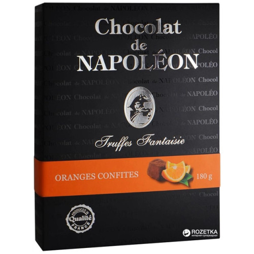 Цукерки "Napoleon" трюфель зі шматочками цукатів апельсину, 180г