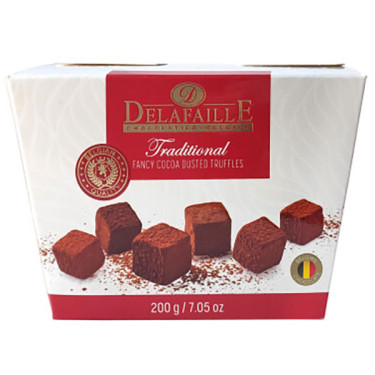 Цукерки трюфель "Delafaille" Traditional, 200 г, Бельгія