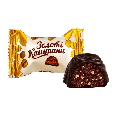 Цукерки "Chocoboom" Золоті каштани з кунжутом, 100г, Україна