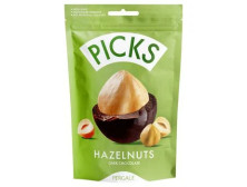 Драже "Picks" лісовий горіх в чорному шоколаді, 90г, Литва
