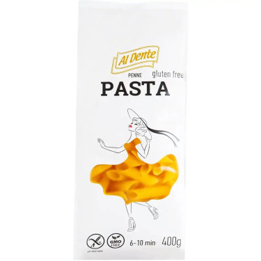 Макарони "Al Dente" пенне без глютену, 400г, Польща