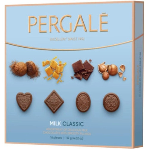 Цукерки "Pergale" Classic з молочним шоколадом, 114г