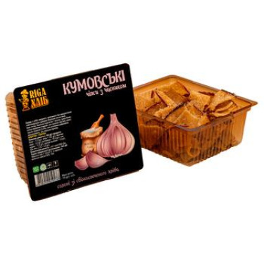 Чіпси "Riga Хліб" Кумовські з часником, 110г, Україна
