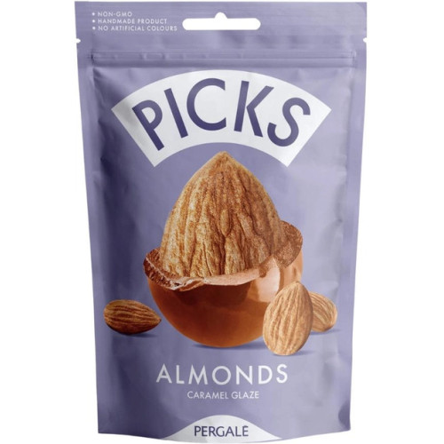 Драже "Picks" мигдаль в карам. какао, 90г 